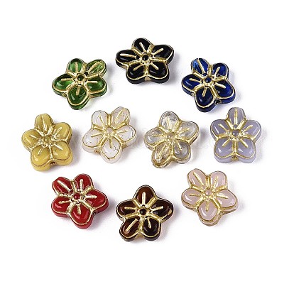 Непрозрачные стеклянные бусы LAMP-T021-41M-1