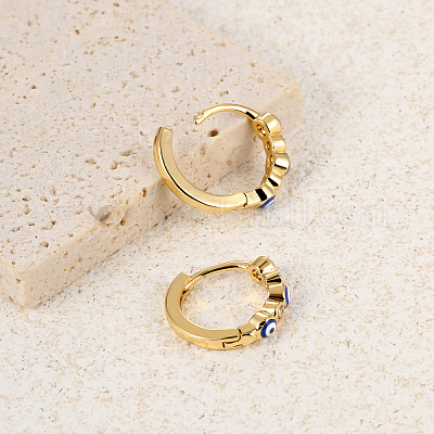 Винтажные латунные серьги-кольца от сглаза SO6114-1