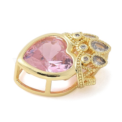 Латунные микро проложить кубического циркония бусы KK-K298-05G-01-1