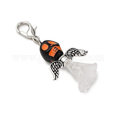 Акриловые подвесные украшения в виде черепа HJEW-JM04065-1