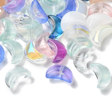 Perles en verre transparentes GLAA-O023-11-1