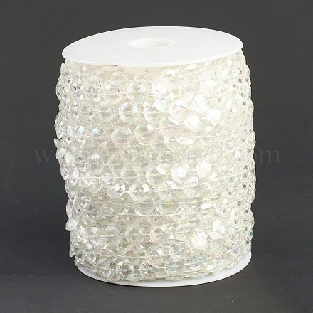 Acryl transparente Perlen Bradde Kette DIY-D041-01B-1