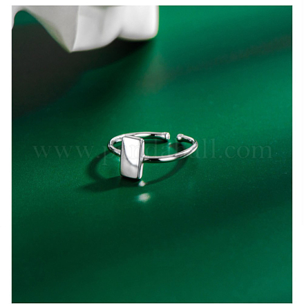 Регулируемые 925 кольца из стерлингового серебра RJEW-BB48488-I-1