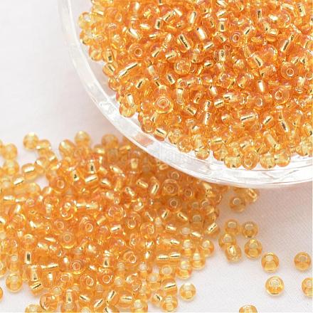 8/0 Transparent Glass Round Seed Beads SEED-J010-F8-22-1