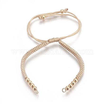 Fabbricazione di braccialetti di perline intrecciati con corde di nylon BJEW-F360-F12-1