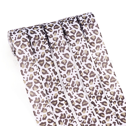 Ленты в рубчик с леопардовым принтом OCOR-TA0001-22B-1