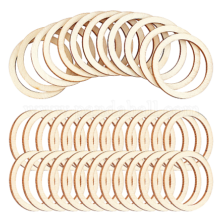 Shop NBEADS 40 Pcs 1.96 Unfinished Round Wooden Discs for Jewelry Making -  PandaHall Selected