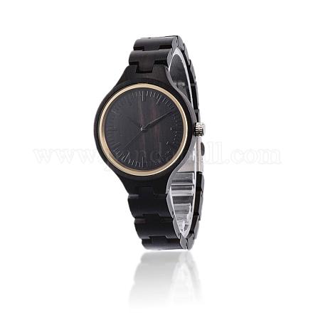 Ebony Wood Wristwatches WACH-H038-21-1