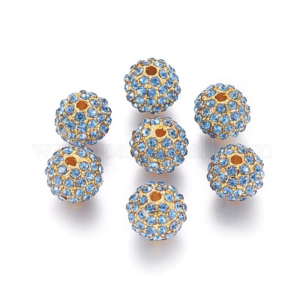 Perline in lega strass RB-A034-10mm-A04G-1