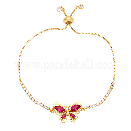 Pulsera de mariposa elegante y minimalista con circonitas brillantes ST3887418-1