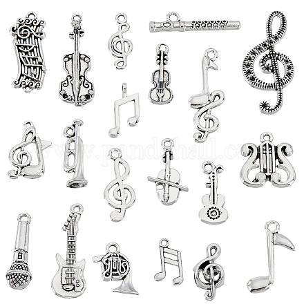 100 шт. 10 стиля подвески из сплава в тибетском стиле со стразами FIND-GA0007-03-1