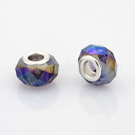 Цвет AB покрытием стекло европейские шарики&nbsp;LS-GPDL-J026-AB07-1