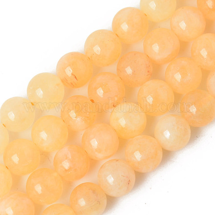 Chapelets de perles de quartz naturel G-R479-10mm-08-1