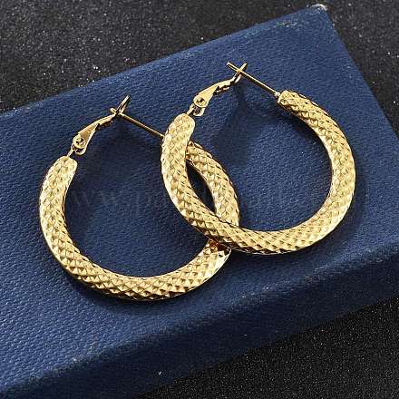 201 серьги-кольца из нержавеющей стали EJEW-P304-10G-1