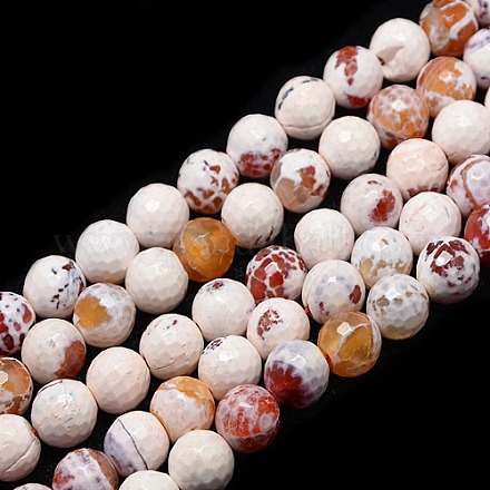 Natural Fire Agate Beads Strands G-L084-12mm-32-1
