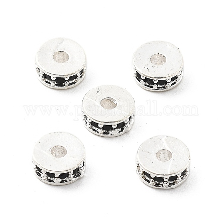 Латунные микро проложить кубического циркония бусы KK-R216-14S-02-1