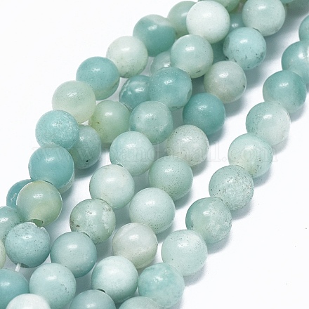 Chapelets de perles en amazonite naturelle G-L476-07-1
