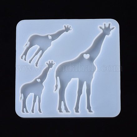 Moldes de silicona colgante jirafa DIY-I026-21-1