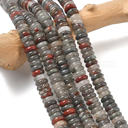 Natürliche afrikanische Heliotrop Perlen Stränge&nbsp;G-G329-A02-3x8mm-1