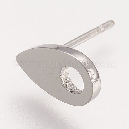 304 Stainless Steel Stud Earring Findings STAS-F086-24P-1