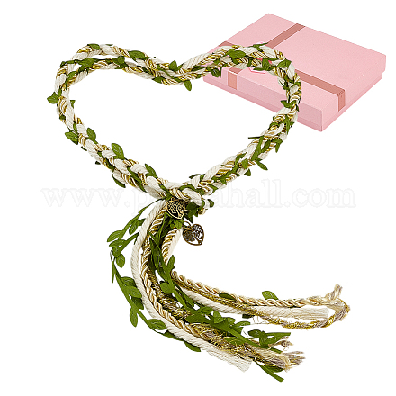 Корсажи из полиэстерового и хлопкового шнура для свадьбы HJEW-OC00238-1