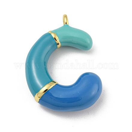 Латунь эмаль подвески KK-E093-03G-C-1