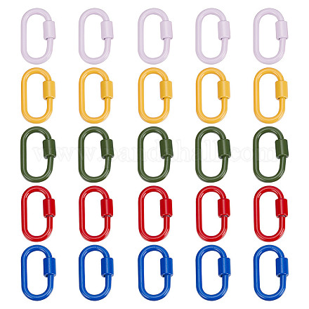 5 шт. 5-х цветные карабины из сплава с винтовым фиксатором FIND-FI0001-12-1