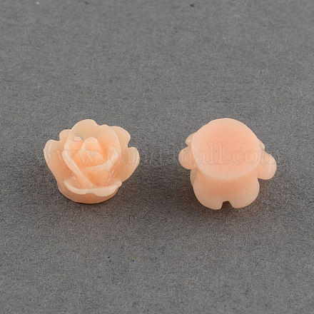 Flat Back Hair & Costume Accessories Ornaments Scrapbook Embellishments Resin Flower Rose Cabochons CRES-Q109-04-1