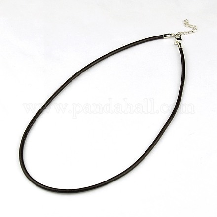 Leather Cord Necklace Making NJEW-A280-3.0mm-02-1