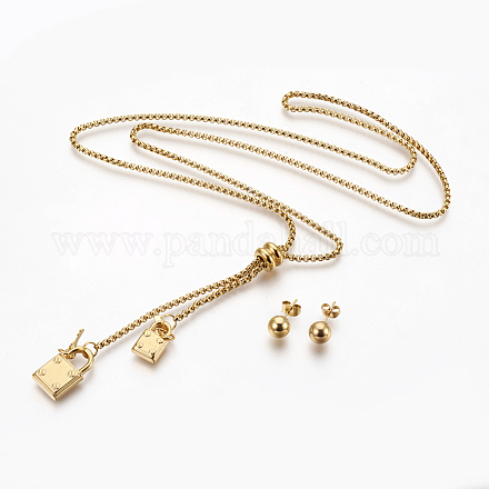 Kits de bijoux en 304 acier inoxydable SJEW-F185-03G-1