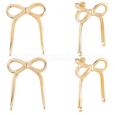 6 шт. латунная фурнитура для сережек-гвоздиков KK-BBC0019-96B-1