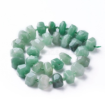Natural Green Aventurine Beads Strands G-P434-01-1