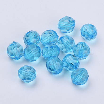 Transparent Acrylic Beads X-TACR-Q257-14mm-V40-1