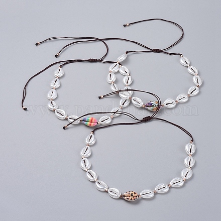 Verstellbare geflochtene Halsketten aus Nylonfaden NJEW-JN02707-M-1