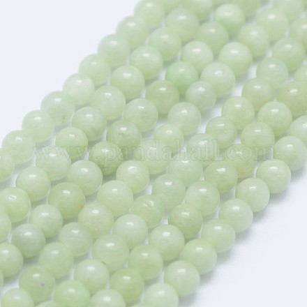 Perles de jadéite naturel brins G-I206-53-4mm-1