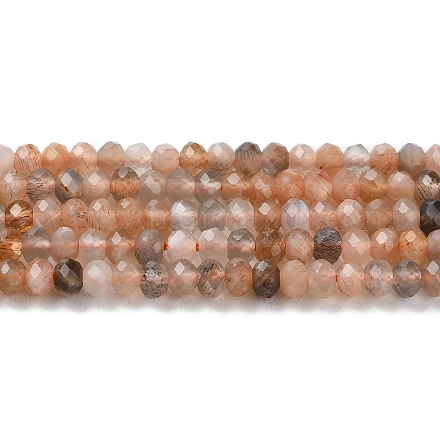Brins de perles naturelles multi-pierre de lune G-G003-A05-01-1