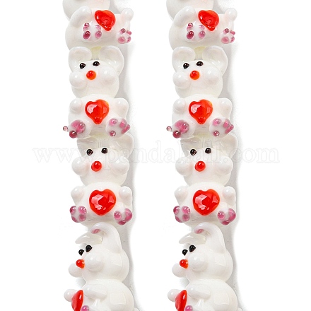 Бусы лэмпворк ручной работы LAMP-L079-02B-1