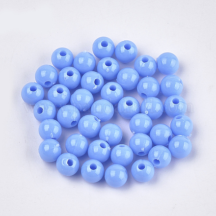 Perle di plastica opache KY-T005-6mm-623-1