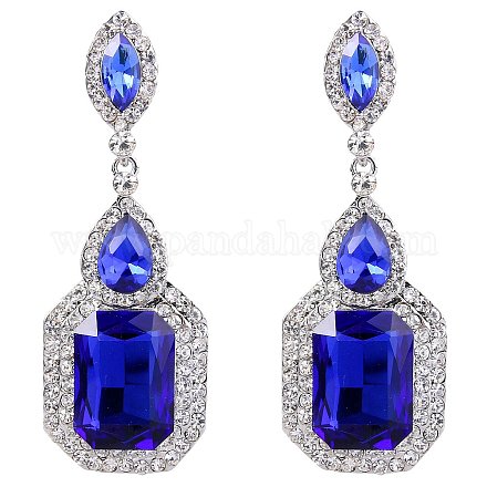 Латунные горный хрусталь болтающийся серьги FS-WG9D6B6-07-1