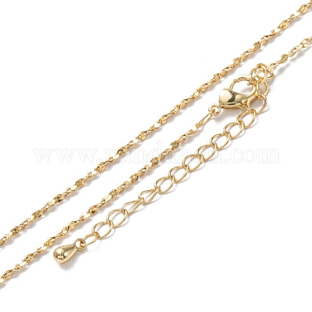Laiton colliers de chaîne de lien NJEW-K123-10G-1