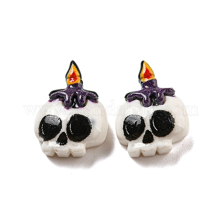 Кабошоны из смолы на тему Хэллоуина RESI-C050-01G-1