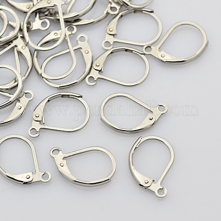 316L Surgical Stainless Steel Leverback Earring Findings STAS-E194-03P-1