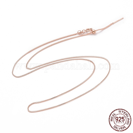 925 Weizenketten-Halskette aus Sterlingsilber für Frauen STER-I021-04RG-1