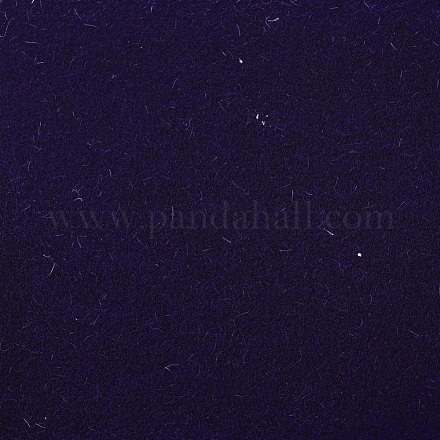 ジュエリー植毛織物  ポリエステル  自己粘着性の布地  長方形  ダークスレートブルー  29.5x20x0.07cm DIY-F022-A18-1