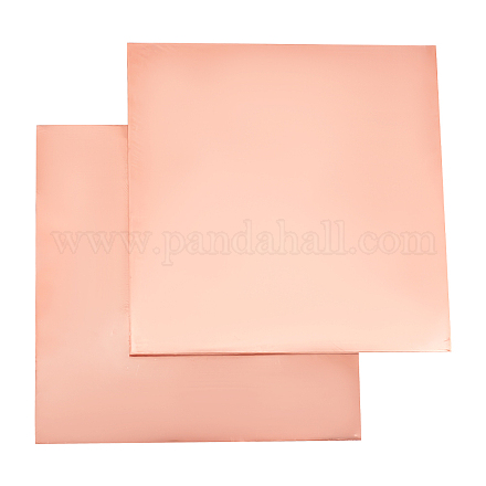 GOMAKERER 2 Pcs Copper Sheets DIY-WH0033-46-1
