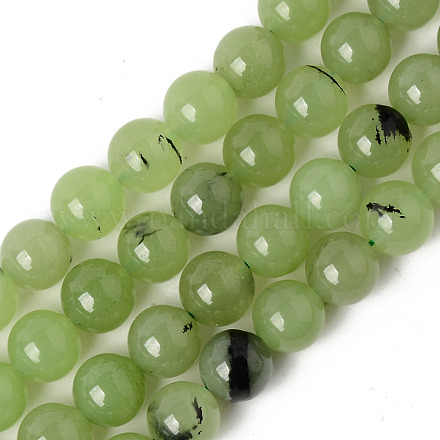 Natural Chalcedony Beads Strands G-T129-06-10mm-1