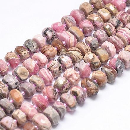 Natural Rhodochrosite Beads Strands G-N0315-02-10mm-1