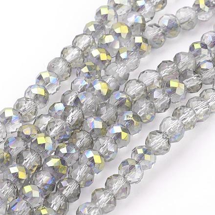 Electroplate Glass Beads Strands EGLA-S011-6-1