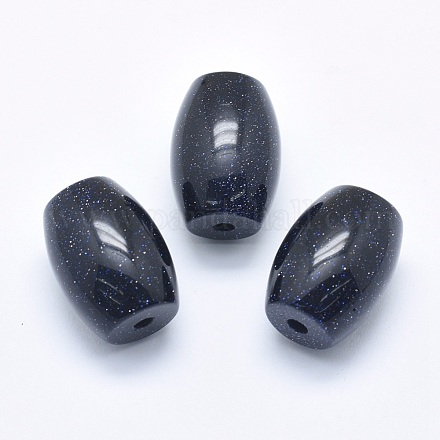 Synthetic Blue Goldstone Beads G-P384-U12-1