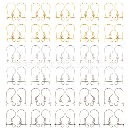 60 шт. 6 стиля фурнитуры для сережек из хирургической нержавеющей стали 316 STAS-CA0002-20-1